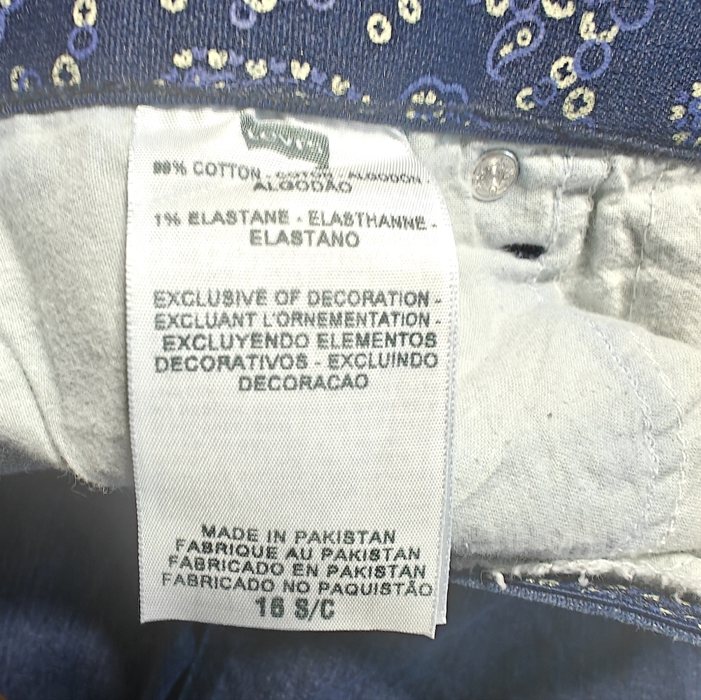 Levi’s 525 Perfect Waist Straight Leg Jeans Womens 16 S Blue Dark Wash Stretch - Picture 11 of 11